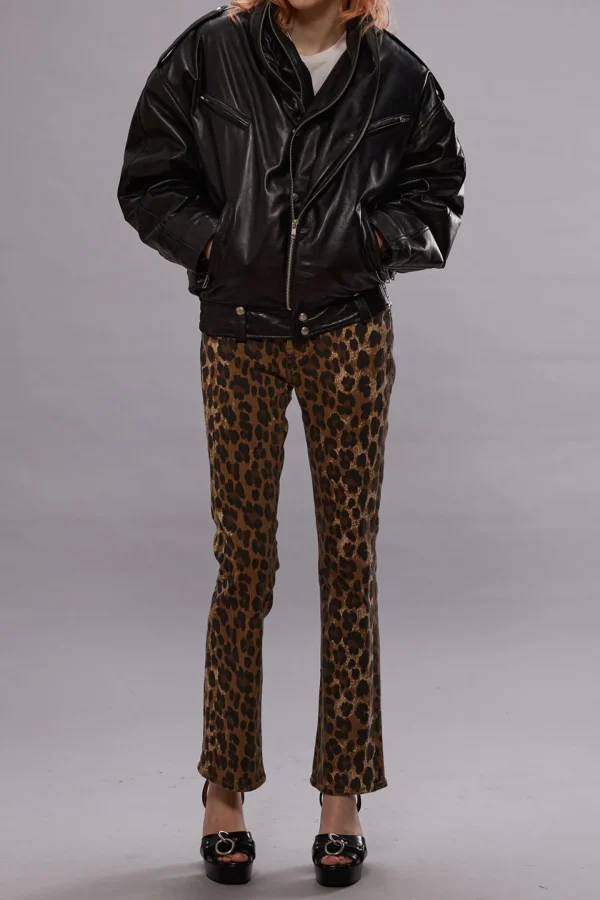 R13 Jeans<Jeans Kick Fit in Leopard