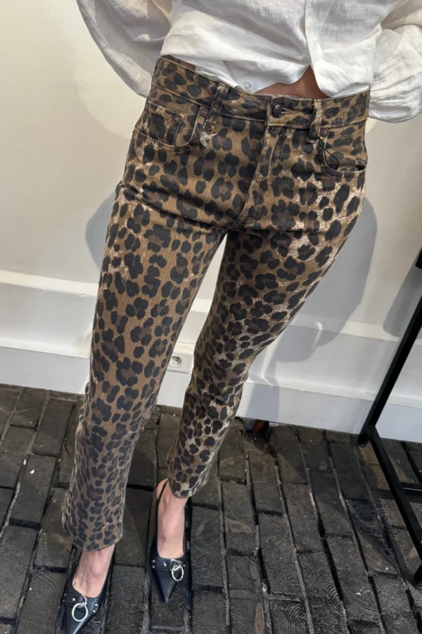 R13 Jeans<Jeans Kick Fit in Leopard