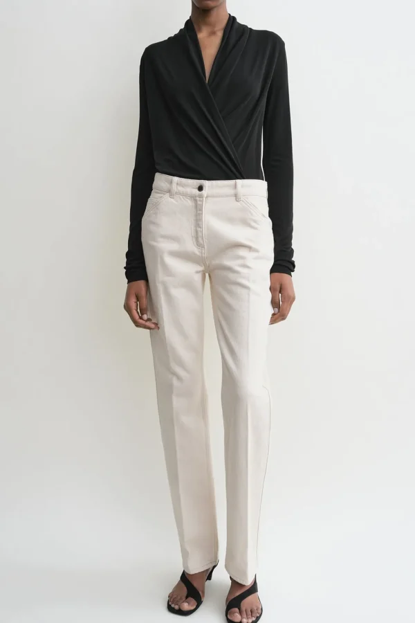 Toteme Jeans<Jeans Low Slim in Ecru