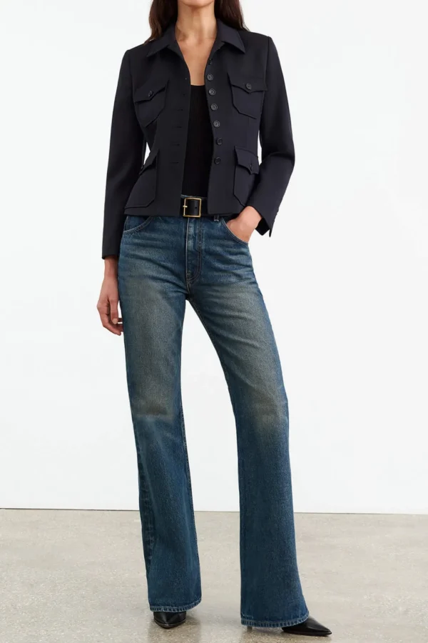 Nili Lotan Jeans<Jeans Roe in Simon Wash