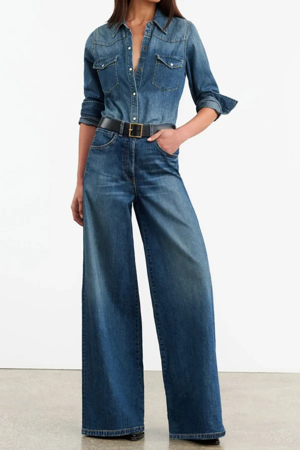 Nili Lotan Jeans<Jeans Rolland in Simon Wash