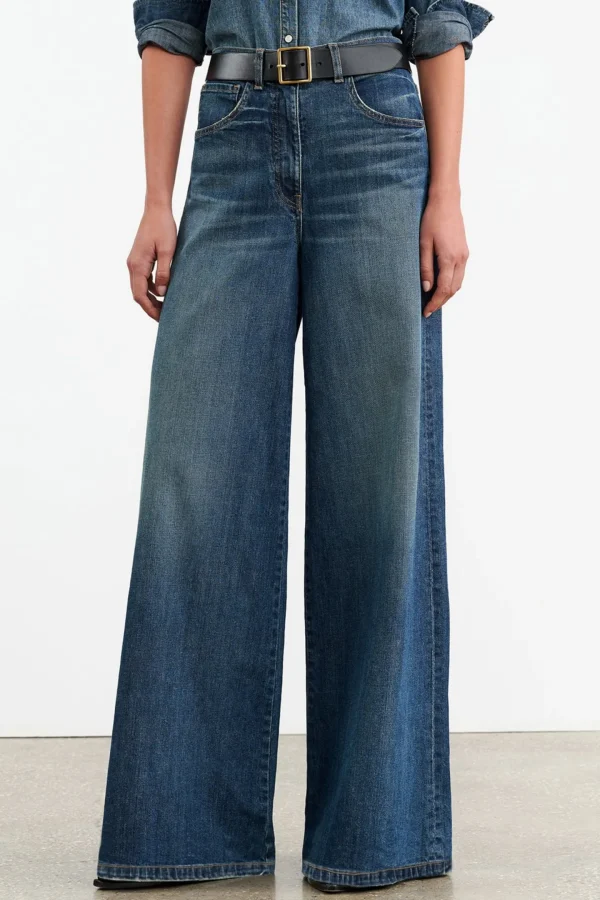 Nili Lotan Jeans<Jeans Rolland in Simon Wash