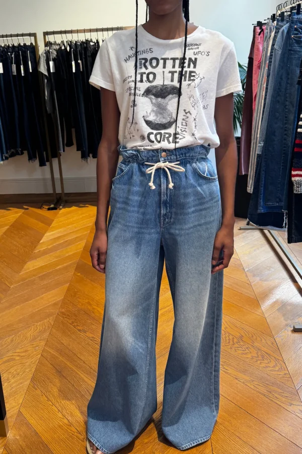 Mother Jeans<Jeans The Doggie Bag Heel in Dine N Dash