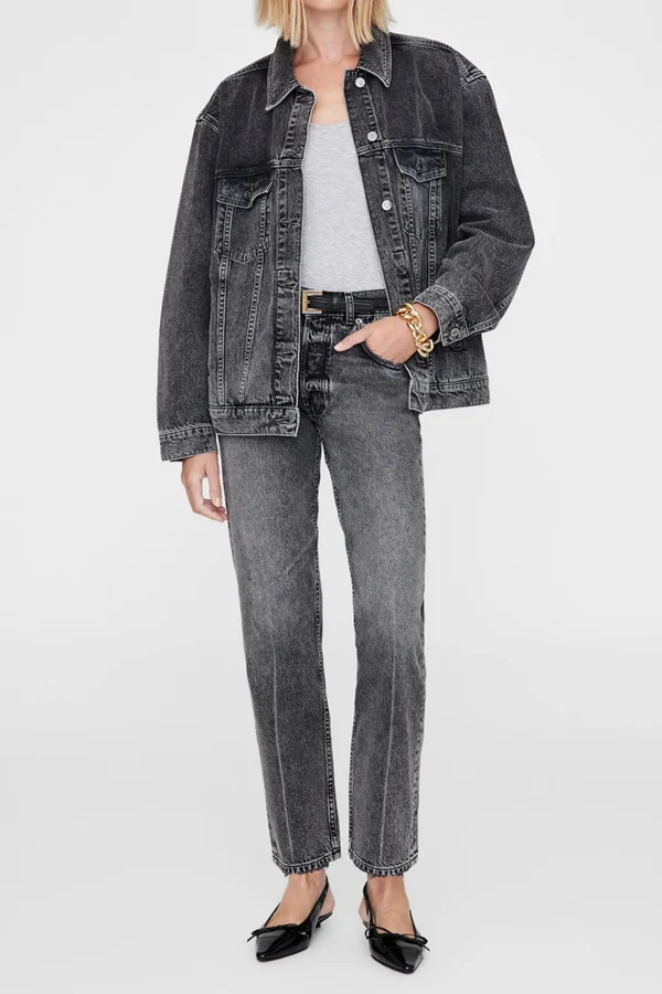 Anine Bing Jacken & Westen<Jeansjacke Rory in Steel Grey
