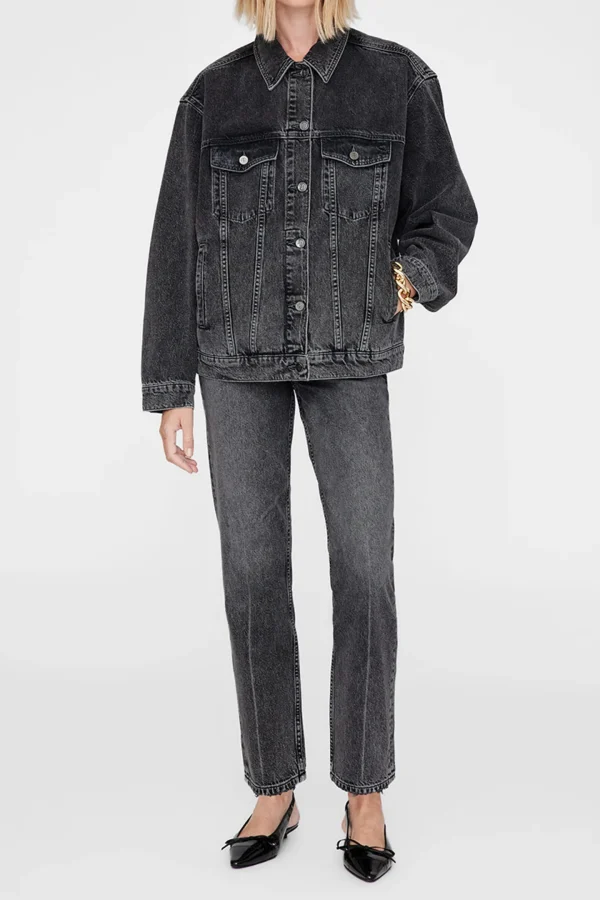 Anine Bing Jacken & Westen<Jeansjacke Rory in Steel Grey