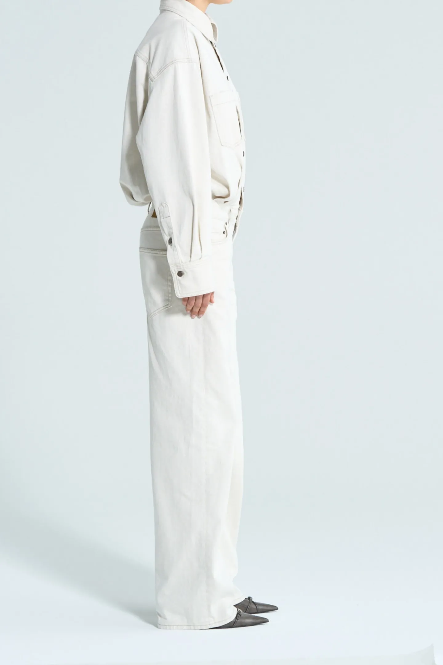 jumpsuit_tilda_in_ecru_ri_2.webp Haikure Hosen & Jumpsuits<Jumpsuit Tilda in Ecru Rinse