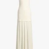 Jil Sander Kleider<Kleid Crepe Fluid in Chalk