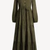 Ladneri Kleider<Kleid d'Azur in Oliv
