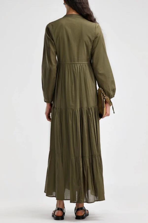 Ladneri Kleider<Kleid d'Azur in Oliv