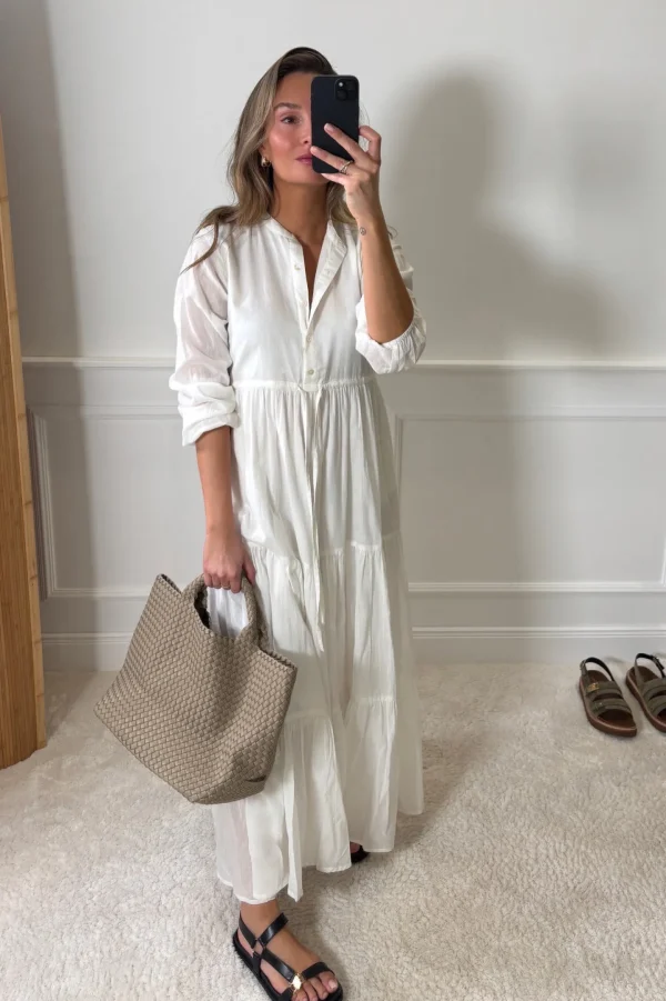 Ladneri Kleider<Kleid d'Azur in Weiß
