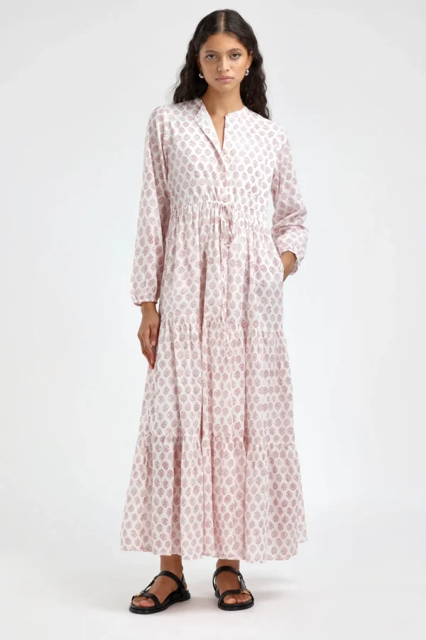 Ladneri Kleider<Kleid d'Azur in Weiß/Rot
