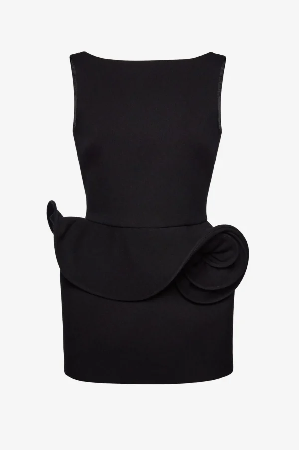 Magda Butrym Kleider<Kleid Floral Appliqué in Schwarz