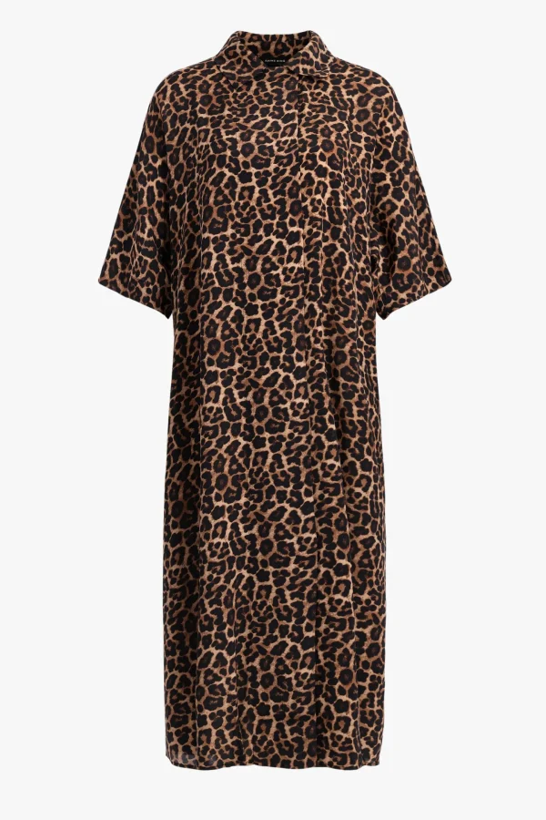Anine Bing Kleider<Kleid Julia in Leopard