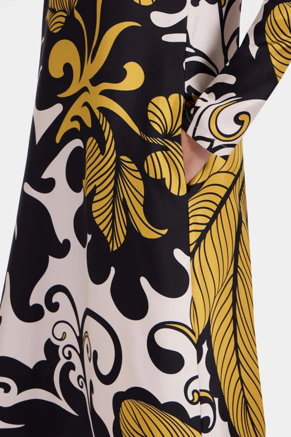 La Double J Kleider<Kleid Long Swing in Schwarz/Weiß