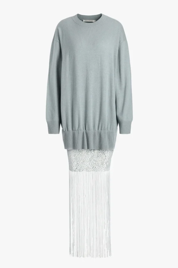 Christopher Esber Kleider<Kleid Macrame Monument in Stone Blue