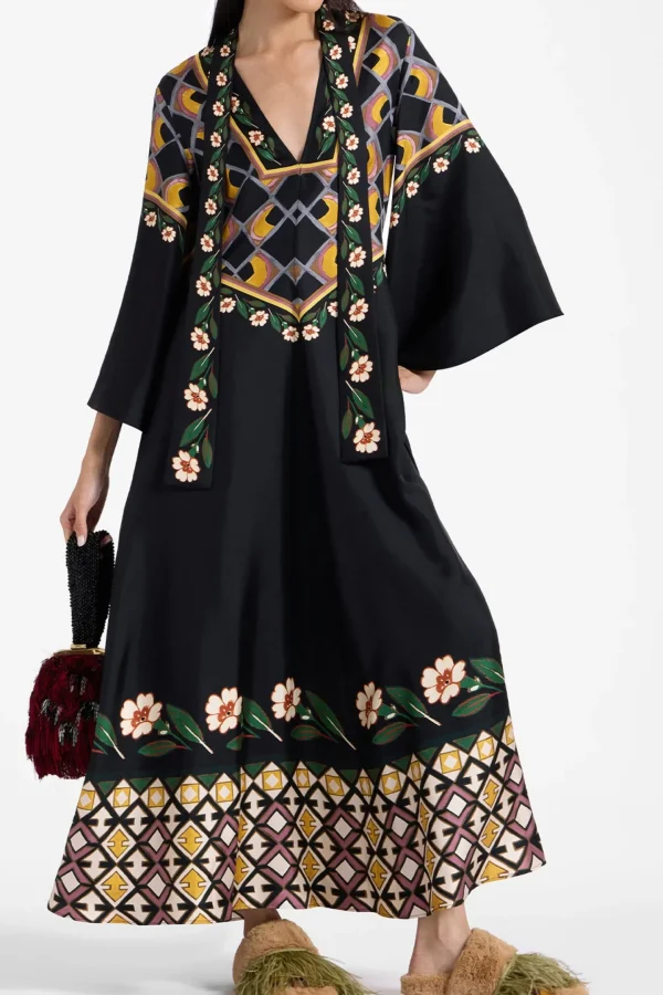 La Double J Kleider<Kleid Magnifico in Schwarz