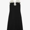 Jil Sander Kleider<Kleid mit Stickerei in Schwarz