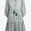 Ladneri Kleider<Kleid Nice in Blau/Weiß