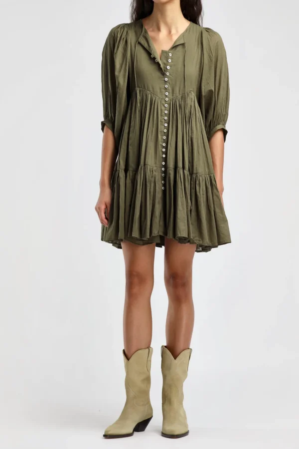 Ladneri Kleider<Kleid Nice in Oliv