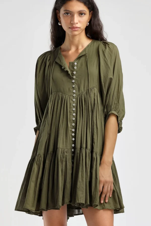 Ladneri Kleider<Kleid Nice in Oliv