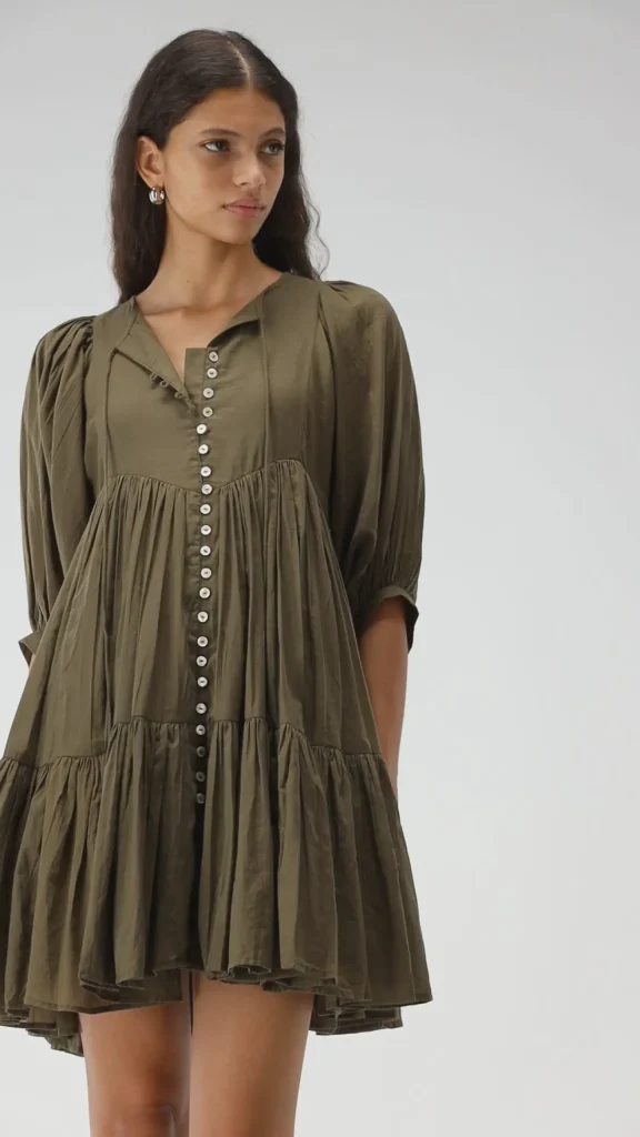 Ladneri Kleider<Kleid Nice in Oliv