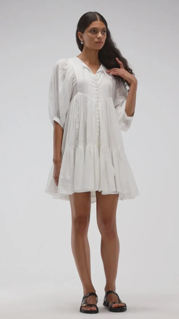 Ladneri Kleider<Kleid Nice in Weiß