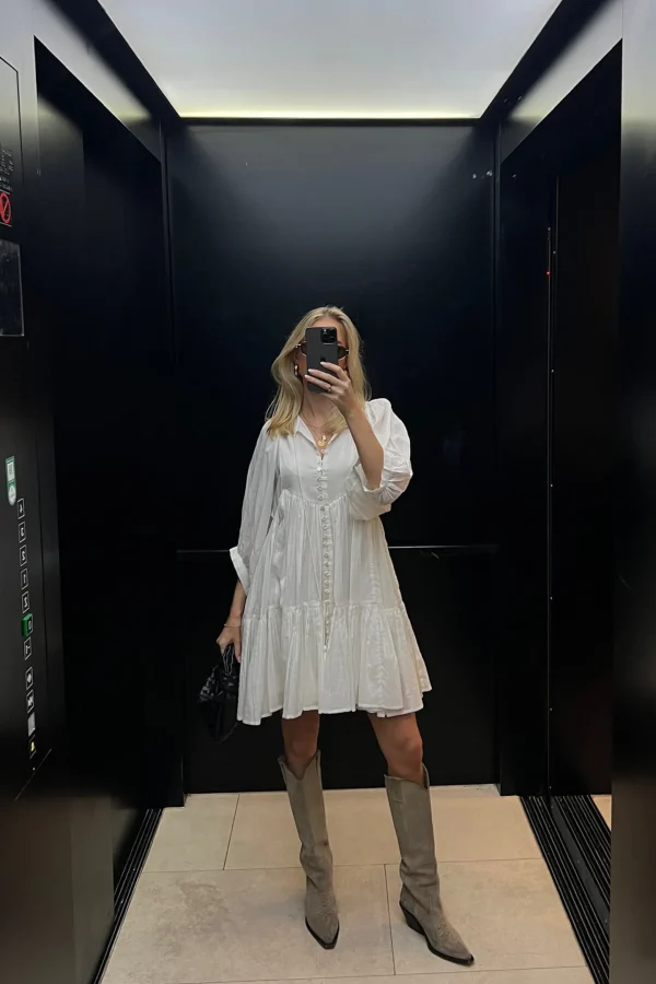 Ladneri Kleider<Kleid Nice in Weiß