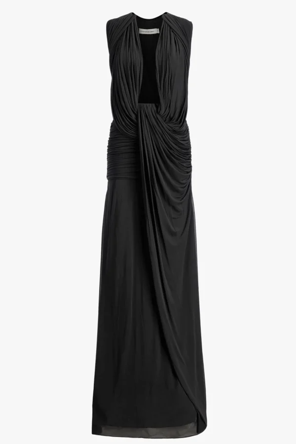Christopher Esber Kleider<Kleid Ripple Drape in Schwarz