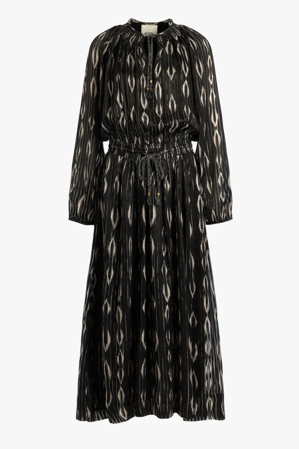 Isabel Marant Kleider<Kleid Sana in Schwarz/Ecru
