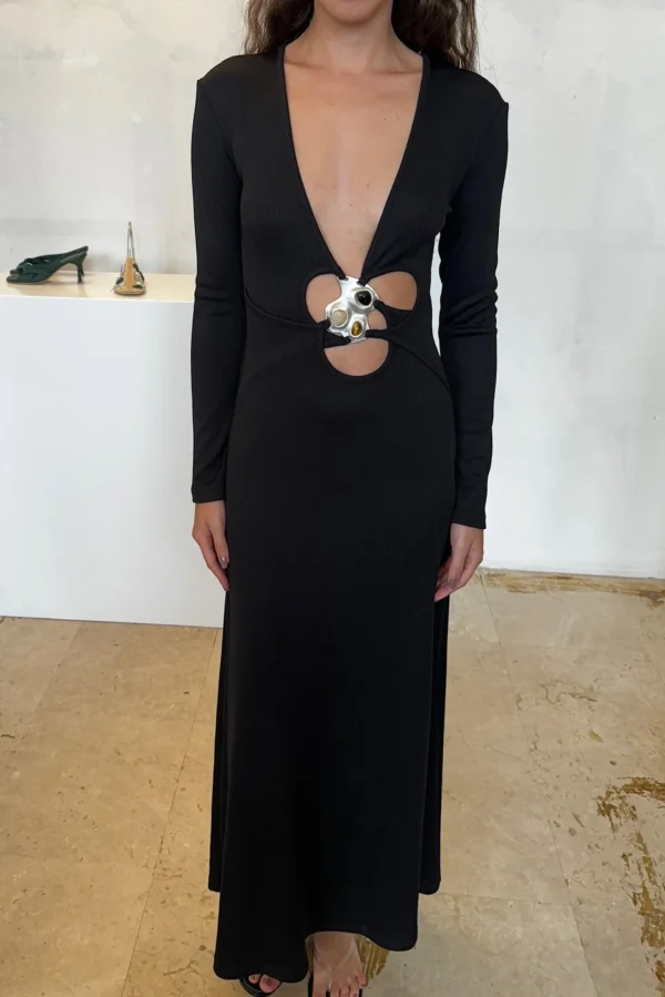 Christopher Esber Kleider<Kleid Trio Stone in Schwarz