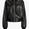 Christopher Esber Jacken & Westen<Lederbomberjacke in Schwarz
