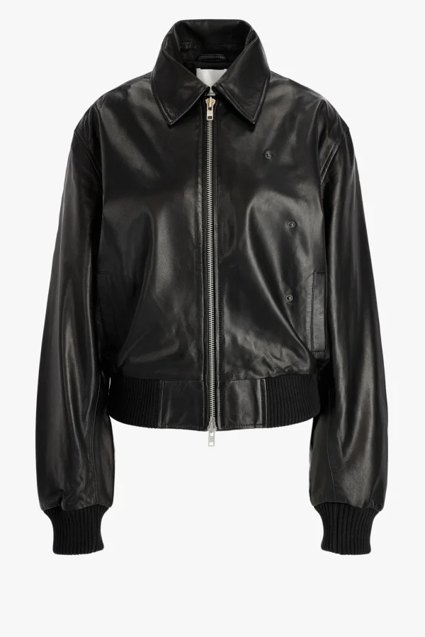 Christopher Esber Jacken & Westen<Lederbomberjacke in Schwarz