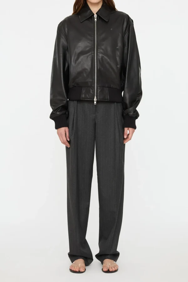 Christopher Esber Jacken & Westen<Lederbomberjacke in Schwarz