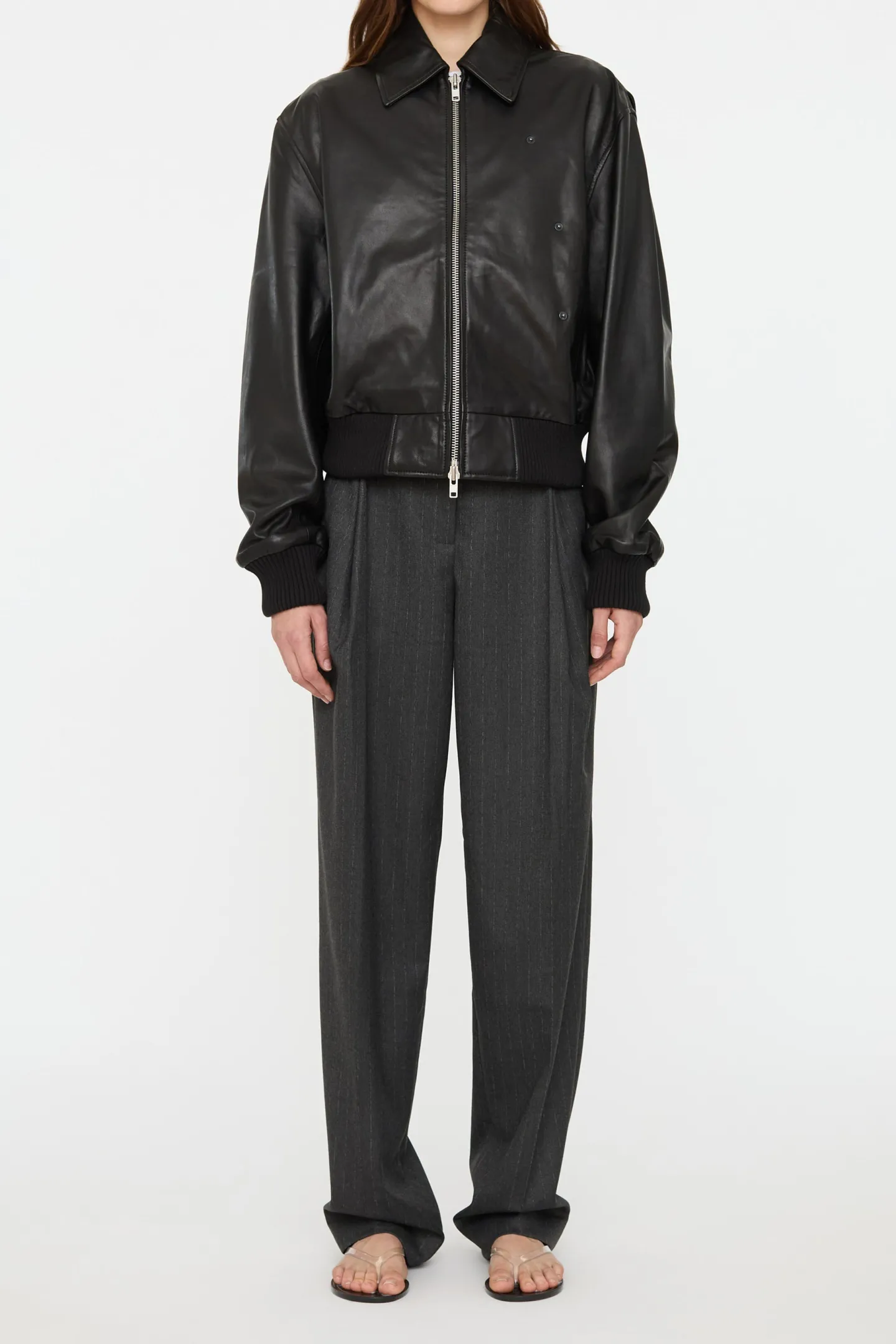 lederbomberjacke_in_schwa_1.webp Christopher Esber Jacken & Westen<Lederbomberjacke in Schwarz