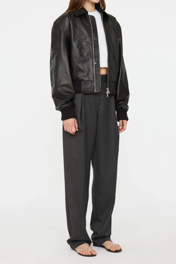 Christopher Esber Jacken & Westen<Lederbomberjacke in Schwarz