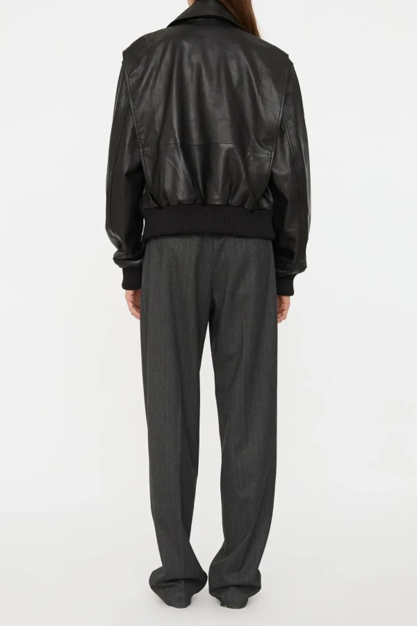 Christopher Esber Jacken & Westen<Lederbomberjacke in Schwarz