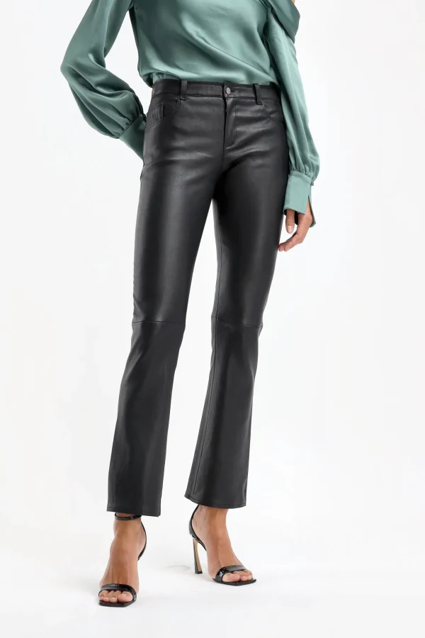 Stouls Hosen & Jumpsuits<Lederhose Dean 22 in Noir