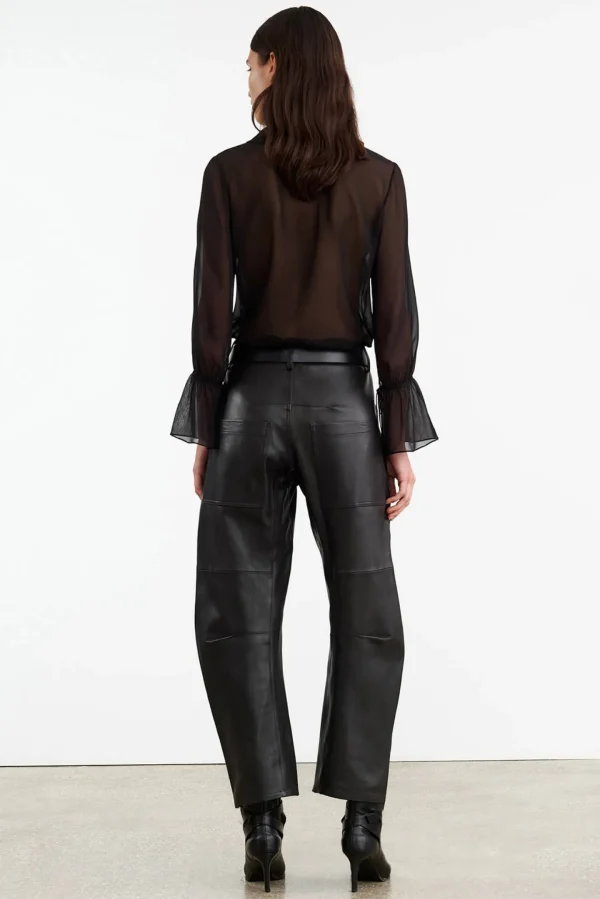 Nili Lotan Hosen & Jumpsuits<Lederhose Shon in Schwarz