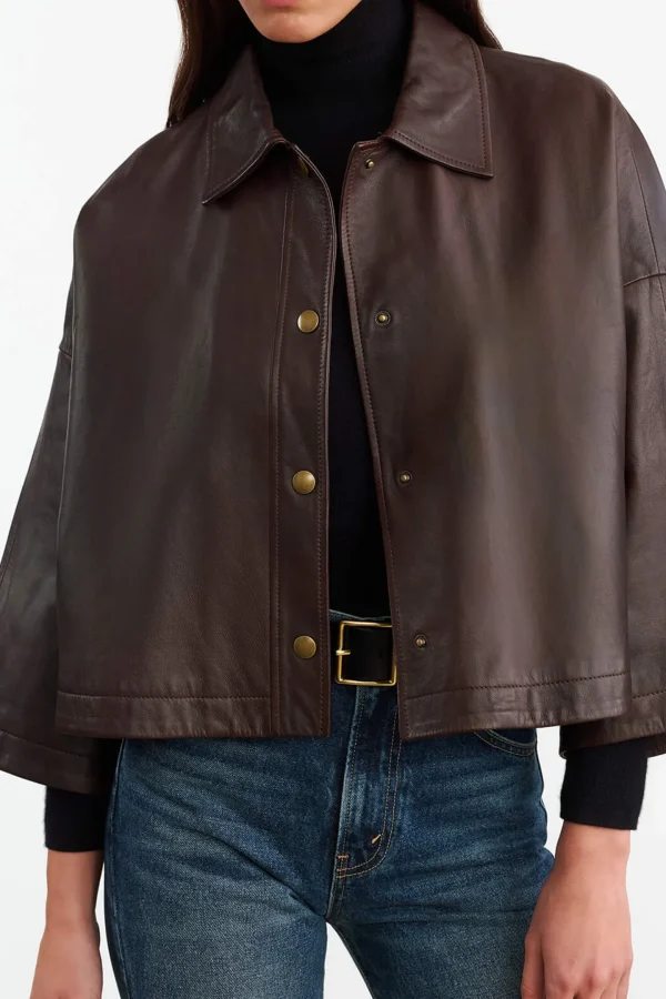 Nili Lotan Jacken & Westen<Lederjacke Ines in Dark Brown