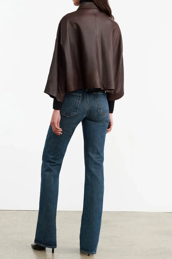 Nili Lotan Jacken & Westen<Lederjacke Ines in Dark Brown