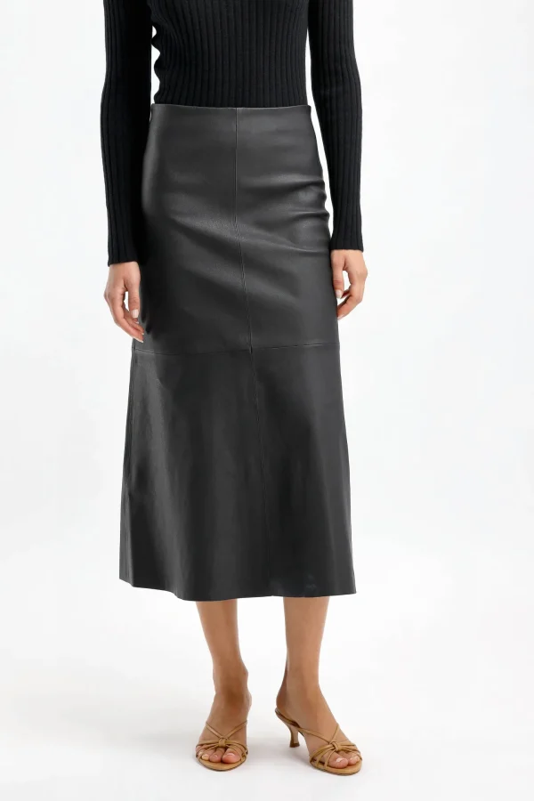 by Malene Birger Röcke<Lederrock Simoas in Schwarz