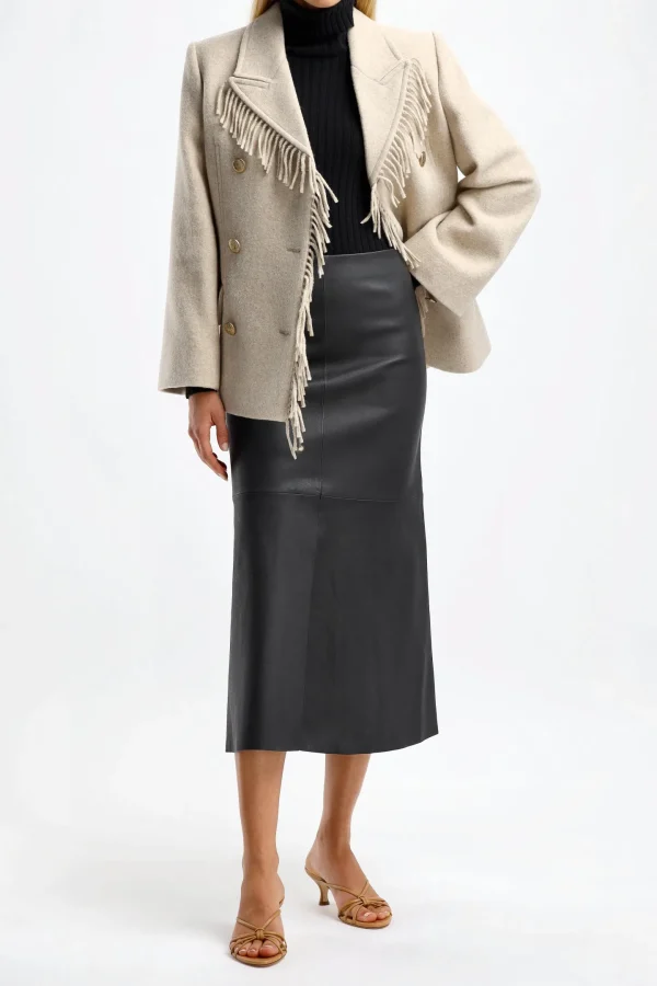 by Malene Birger Röcke<Lederrock Simoas in Schwarz