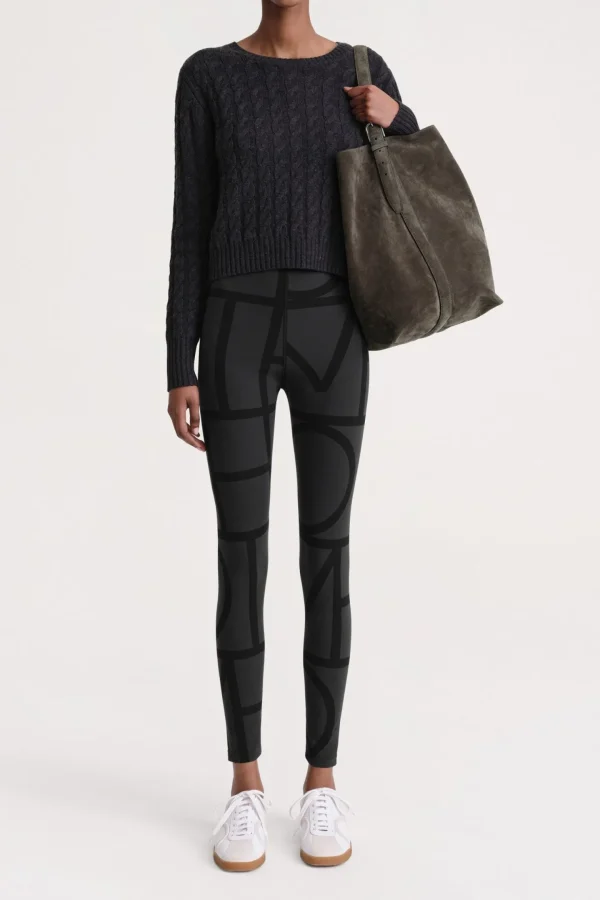 Toteme Hosen & Jumpsuits<Leggings Monogram in Schwarz