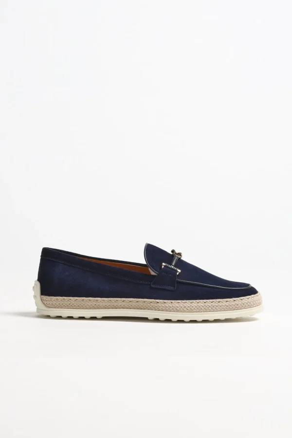 Tod's Loafer & Ballerinas<Loafer Gomma Raffia in Blau