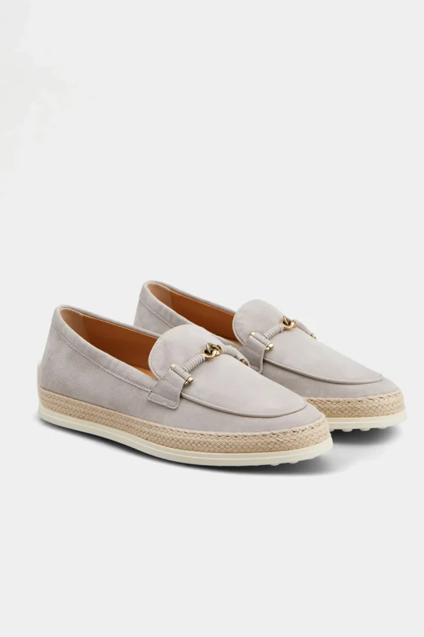 Tod's Loafer & Ballerinas<Loafer Gomma Raffia in Grau