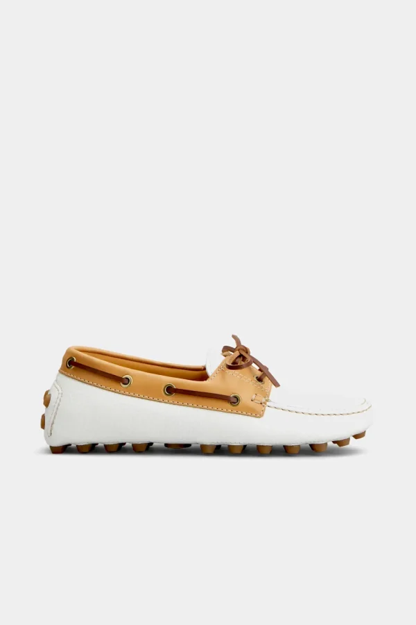 Tod's Loafer & Ballerinas<Loafer Gomminos Bubble in Weiß/Natur/Braun