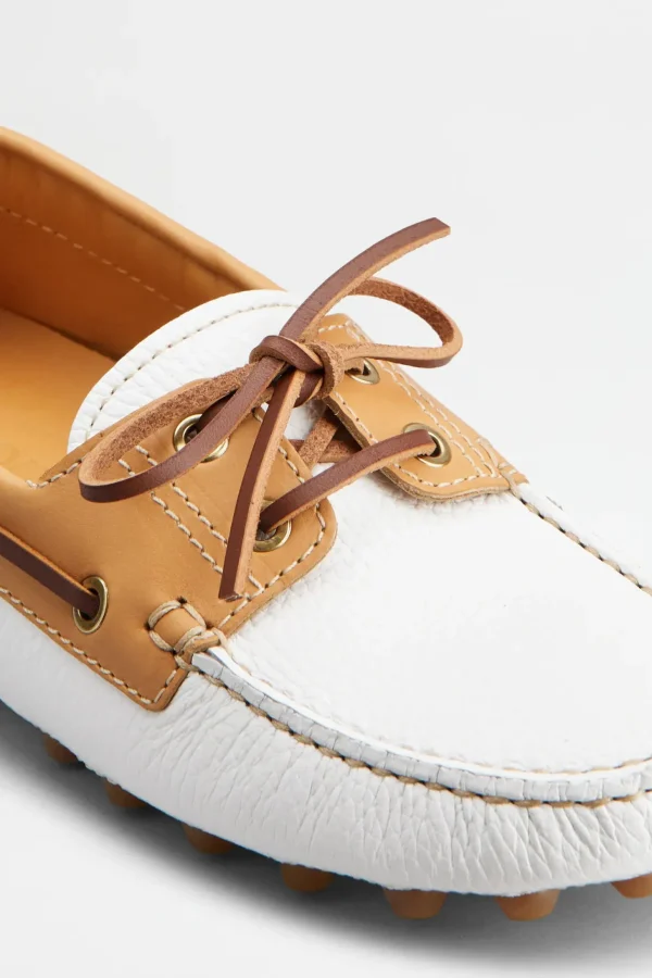 Tod's Loafer & Ballerinas<Loafer Gomminos Bubble in Weiß/Natur/Braun