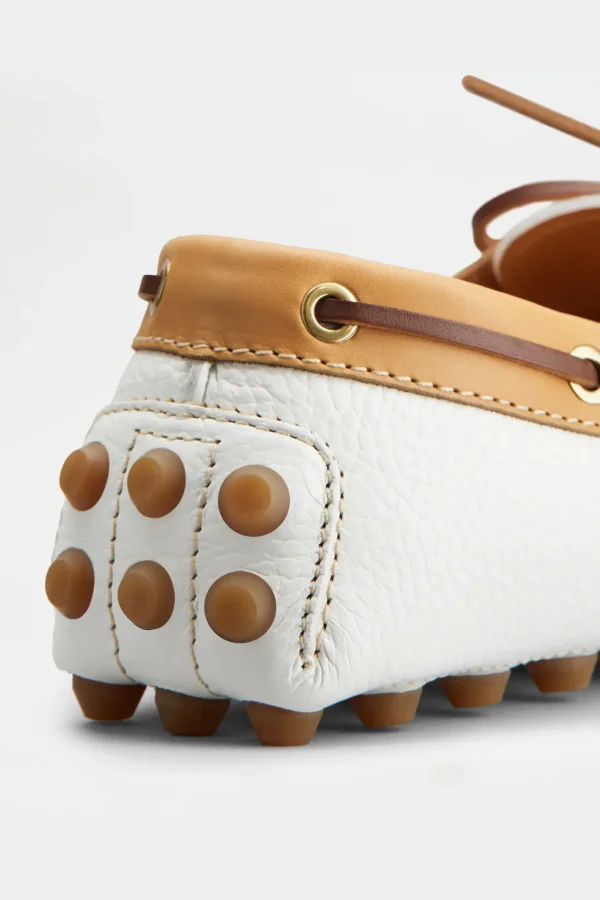 Tod's Loafer & Ballerinas<Loafer Gomminos Bubble in Weiß/Natur/Braun