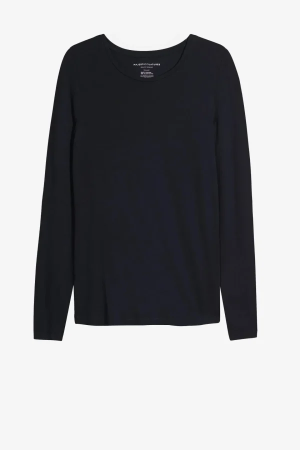 Majestic Filatures Shirts, Tank Tops & Longsleeves<Longsleeve Ally in Navy