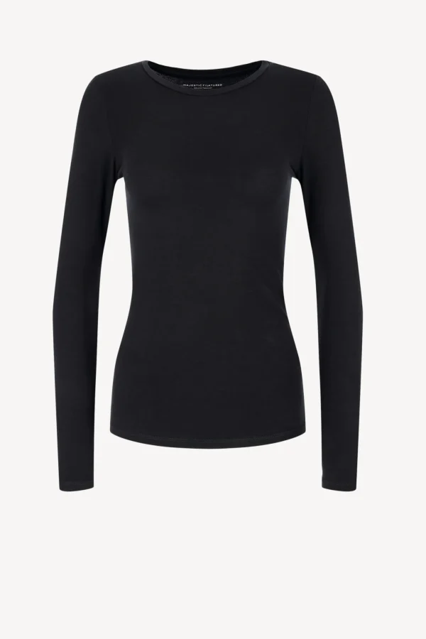 Majestic Filatures Shirts, Tank Tops & Longsleeves<Longsleeve Ally in Schwarz